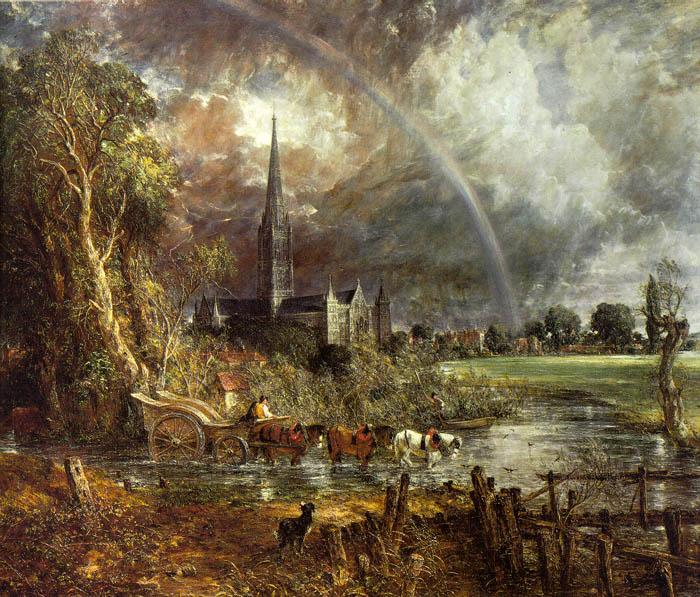 John Constable Salisbury Cathedral from the Meadows2 France oil painting art